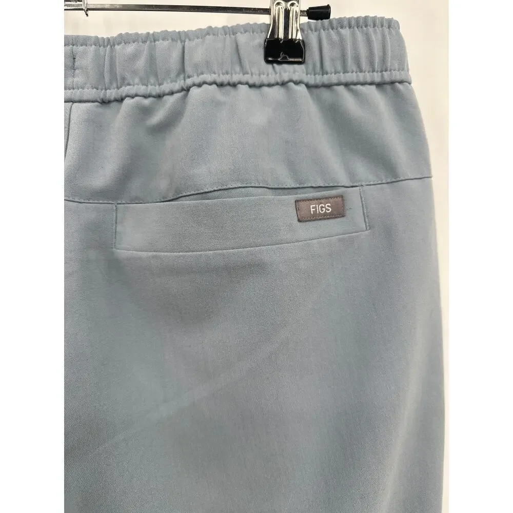 FIGS Technical Collection Scrub Jogger Pants in Dusty Blue Size Medium